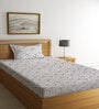 Multicolor Floral 300 TC Cotton Single Bedsheet with 1 Pillow Cover