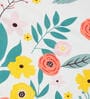 Multicolor Floral 300 TC Cotton Single Bedsheet with 1 Pillow Cover