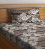 Multicolor Floral 300 TC Cotton Single Bedsheet with 1 Pillow Cover