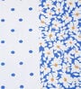 Multicolor Floral 300 TC Cotton Single Bedsheet with 1 Pillow Cover