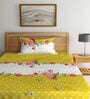 Multicolor Floral 300 TC Cotton Single Bedsheet with 1 Pillow Cover