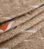 Peach Floral 300 TC Glaze Cotton Fitted Bed Sheet Double Bed with 2 Pillow Covers Essential Collection