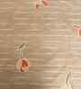 Peach Floral 300 TC Glaze Cotton Fitted Bed Sheet Double Bed with 2 Pillow Covers Essential Collection