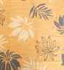 Orange Floral 300 TC Glaze Cotton Fitted Bed Sheet Double Bed with 2 Pillow Covers Essential Collection