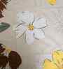 Multicolor Floral 350 TC Glaze Cotton Queen Size Bedsheet with 2 Pillow covers Essential Series Collection