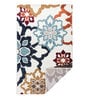 Multicolor Abstract Polypropylene 4 ft x 6 ft Machine Made Carpet