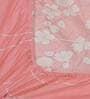 Pink Floral 400 TC Cotton Fitted Single Bedsheet with 1 Pillow Cover