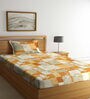 Multicolor Floral 400 TC Cotton Fitted Single Bedsheet with 1 Pillow Cover