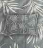 Blue Floral 400 TC Cotton Queen Flat Bedsheet with 2 Pillow Covers Essential Collection