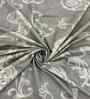 Coffee Floral 400 TC Cotton Queen Flat Bedsheet with 2 Pillow Covers Essential Collection