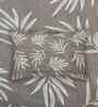 Light Brown Floral 400 TC Cotton Queen Flat Bedsheet with 2 Pillow Covers Essential Collection