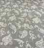 Coffee Floral 400 TC Cotton Queen Flat Bedsheet with 2 Pillow Covers Essential Collection