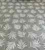 Grey Floral 400 TC Cotton Queen Flat Bedsheet with 2 Pillow Covers Essential Collection