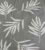 Grey Floral 400 TC Cotton Queen Flat Bedsheet with 2 Pillow Covers Essential Collection