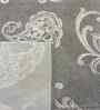 Coffee Floral 400 TC Cotton Queen Flat Bedsheet with 2 Pillow Covers Essential Collection