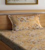 Multicolor Floral 400 TC Cotton Single Bedsheet with 1 Pillow Cover