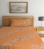 Multicolor Floral 400 TC Cotton Single Bedsheet with 1 Pillow Cover