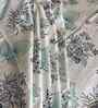 White Floral 400 TC Cotton Super King Flat Bedsheet with 2 Pillow Covers Essential Collection
