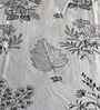 White Floral 400 TC Cotton Super King Flat Bedsheet with 2 Pillow Covers Essential Collection