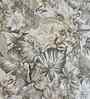 Cream Floral 400 TC Cotton Super King Flat Bedsheet with 2 Pillow Covers Essential Collection
