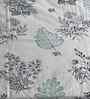 White Floral 400 TC Cotton Super King Flat Bedsheet with 2 Pillow Covers Essential Collection