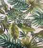 Green Floral 400 TC Cotton Super King Flat Bedsheet with 2 Pillow Covers Essential Collection