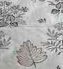 White Floral 400 TC Cotton Super King Flat Bedsheet with 2 Pillow Covers Essential Collection