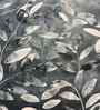 White & Dark Blue Floral 400 TC Cotton Super King Flat Bedsheet with 2 Pillow Covers Essential Collection