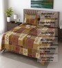 Multicolor Floral 400 TC Cotton Super King Size Bedsheet with 2 Pilllow covers Essential Series Collection
