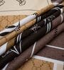 Brown Floral 400 TC Cotton Superking Size Bedsheet With 2 Pillow Covers
