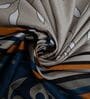 Blue Floral 400 TC Cotton Superking Size Bedsheet With 2 Pillow Covers