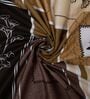 Brown Floral 400 TC Cotton Superking Size Bedsheet With 2 Pillow Covers
