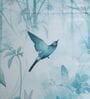 Blue Floral 400 TC Cotton Superking Size Bedsheet With 2 Pillow Covers Threads Digital Collection