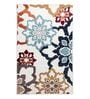 Multicolor Floral Polypropylene 6 ft x 9 ft Machine Made Carpet