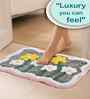 Multicolor Floral Cotton Blend 24x16 Inches Anti Skid Door Mat