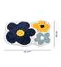 Multicolor Floral Cotton Blend 24x16 Inches Anti Skid Door Mat