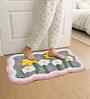 Multicolor Floral Cotton Blend 24x16 Inches Anti Skid Door Mat