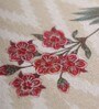 Multicolor Floral Polycanvas (12 x84)  Hand Embroidered Motif and Tassels Table Runner