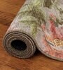 Multicolor Floral Polyester 4' X 6' Machine Made Carpet