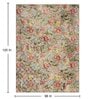 Multicolor Floral Polyester 8' X 10' Machine Made Carpet
