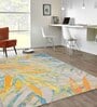 Multicolor Floral Polypropylene 4 ft x 6 ft Machine Made Carpet