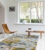 Multicolor Floral Polypropylene 4 ft x 6 ft Machine Made Carpet