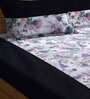 Multicolor Floral 210 TC Cotton King Sized Bed Sheets with 2 Pillow Covers