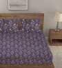 Multicolor Floral 210 TC Poly Cotton King Sized Bed Sheets with 2 Pillow Covers