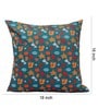 Multicolour Velvet Floral 16x16 inches Cushion Cover (5Pc)