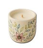 Multicolor Flower Hand Painted Clay Jar