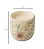 Multicolor Flower Hand Painted Clay Jar