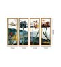 Flowers Multicolour Canvas Framed Floral Art Panel Set of 4