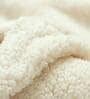 White Fur Solid 16x16 inches Cushion Covers (Pack of 2)