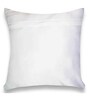 White Fur Solid 16x16 inches Cushion Covers (Pack of 2)